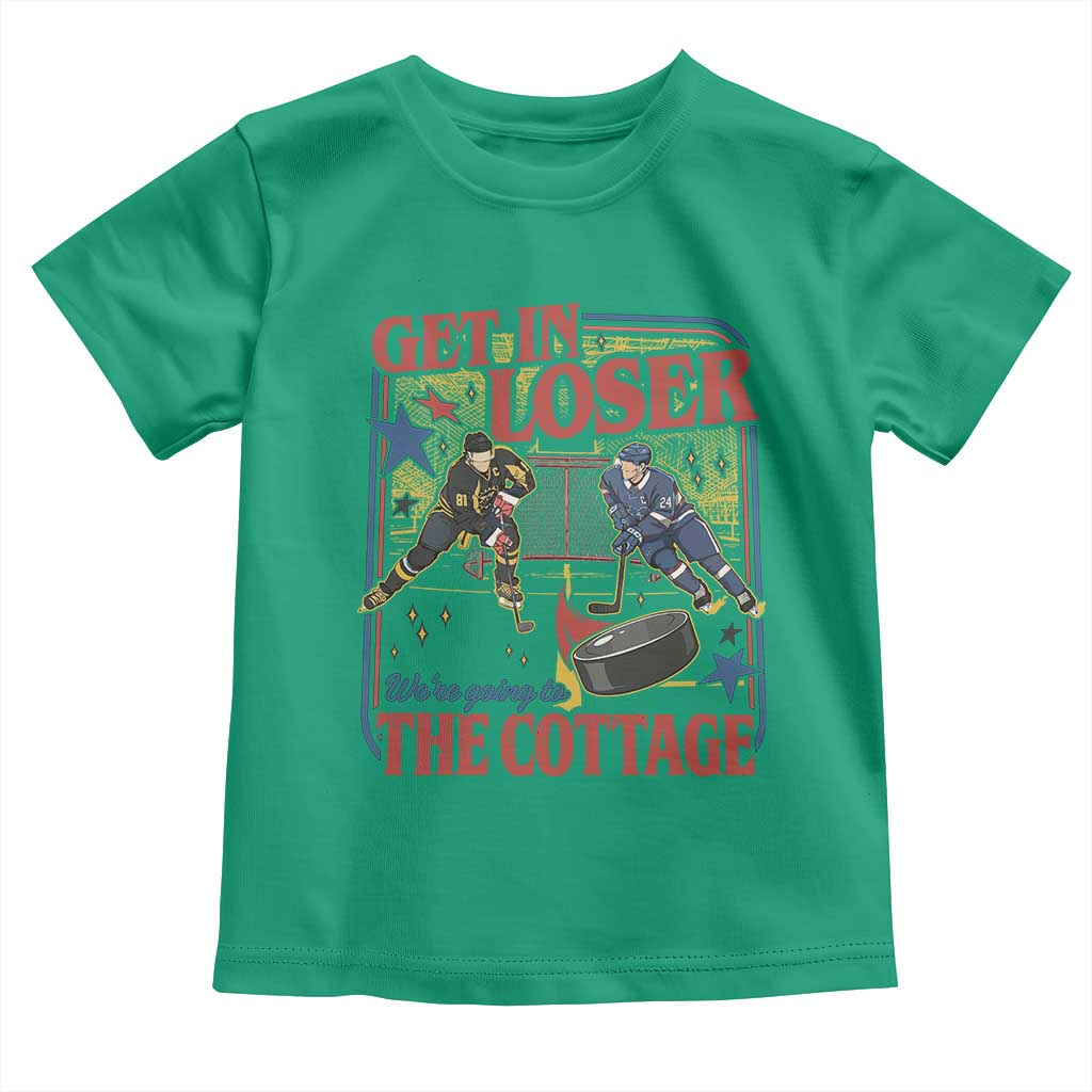 Get In Loser We’re Going To The Cottage Toddler T Shirt Hockey Romance LGBT Retro Summer Road Trip