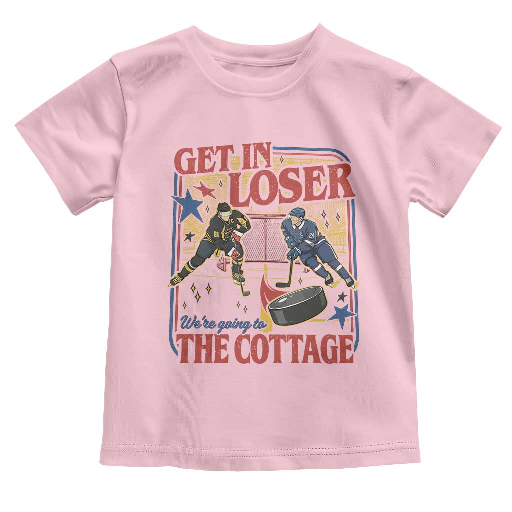 Get In Loser We’re Going To The Cottage Toddler T Shirt Hockey Romance LGBT Retro Summer Road Trip