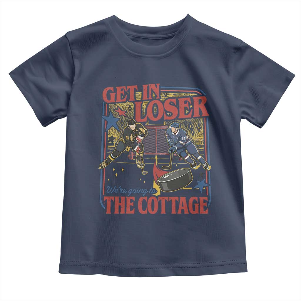 Get In Loser We’re Going To The Cottage Toddler T Shirt Hockey Romance LGBT Retro Summer Road Trip