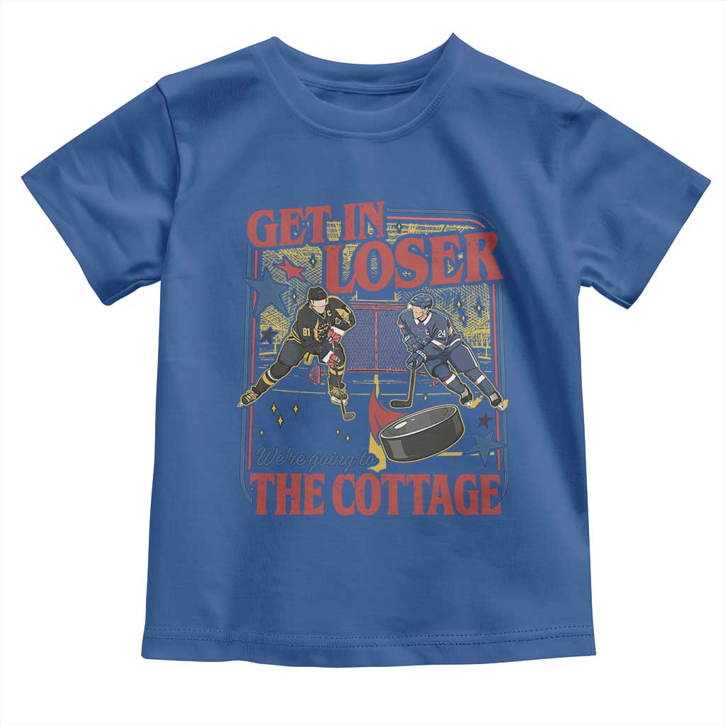 Get In Loser We’re Going To The Cottage Toddler T Shirt Hockey Romance LGBT Retro Summer Road Trip