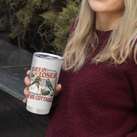 Get In Loser We’re Going To The Cottage Tumbler Cup Hockey Romance LGBT Retro Summer Road Trip