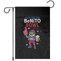 Funny Benito Bowl Puerto Rican Football Garden Flag Coquí Frog Music Fan with Beer and Foam Finger