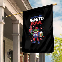 Funny Benito Bowl Puerto Rican Football Garden Flag Coquí Frog Music Fan with Beer and Foam Finger