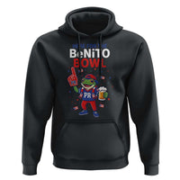 Funny Benito Bowl Puerto Rican Football Hoodie Coquí Frog Music Fan with Beer and Foam Finger