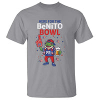 Funny Benito Bowl Puerto Rican Football T Shirt Coquí Frog Music Fan with Beer and Foam Finger