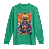 Funny San Benito Patron del Halftime Long Sleeve Shirt Bowl 2026 Puerto Rican Football Music Fan