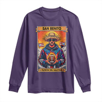 Funny San Benito Patron del Halftime Long Sleeve Shirt Bowl 2026 Puerto Rican Football Music Fan