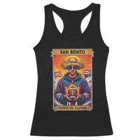 Funny San Benito Patron del Halftime Racerback Tank Top Bowl 2026 Puerto Rican Football Music Fan