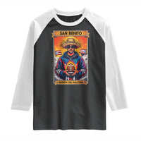 Funny San Benito Patron del Halftime Raglan Shirt Bowl 2026 Puerto Rican Football Music Fan