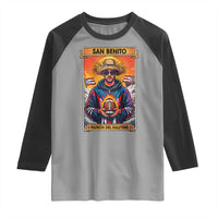 Funny San Benito Patron del Halftime Raglan Shirt Bowl 2026 Puerto Rican Football Music Fan