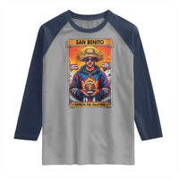 Funny San Benito Patron del Halftime Raglan Shirt Bowl 2026 Puerto Rican Football Music Fan