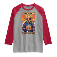 Funny San Benito Patron del Halftime Raglan Shirt Bowl 2026 Puerto Rican Football Music Fan