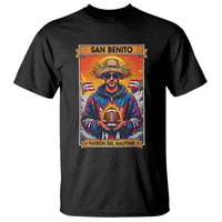Funny San Benito Patron del Halftime T Shirt Bowl 2026 Puerto Rican Football Music Fan