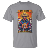 Funny San Benito Patron del Halftime T Shirt Bowl 2026 Puerto Rican Football Music Fan