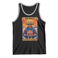 Funny San Benito Patron del Halftime Tank Top Bowl 2026 Puerto Rican Football Music Fan