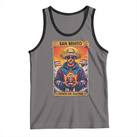 Funny San Benito Patron del Halftime Tank Top Bowl 2026 Puerto Rican Football Music Fan