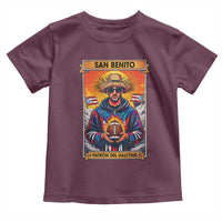 Funny San Benito Patron del Halftime Toddler T Shirt Bowl 2026 Puerto Rican Football Music Fan