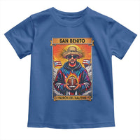 Funny San Benito Patron del Halftime Toddler T Shirt Bowl 2026 Puerto Rican Football Music Fan