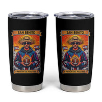 Funny San Benito Patron del Halftime Tumbler Cup Bowl 2026 Puerto Rican Football Music Fan