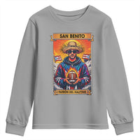 Funny San Benito Patron del Halftime Youth Sweatshirt Bowl 2026 Puerto Rican Football Music Fan
