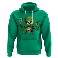 Funny St. Patricks Day Drinking Skeleton Hoodie for Beer Lover Alcoholic - Wonder Print Shop
