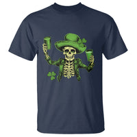 Funny St. Patricks Day Drinking Skeleton T Shirt for Beer Lover Alcoholic - Wonder Print Shop