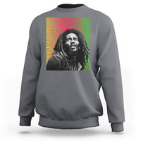 Legend Bob Sweatshirt One Love The Reggae Vintage Graphic - Wonder Print Shop