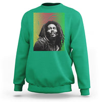 Legend Bob Sweatshirt One Love The Reggae Vintage Graphic - Wonder Print Shop