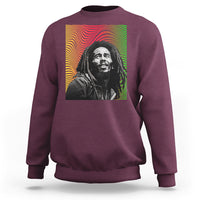 Legend Bob Sweatshirt One Love The Reggae Vintage Graphic - Wonder Print Shop