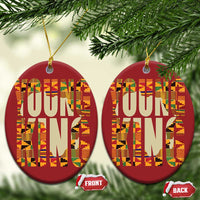 African Kente Christmas Ornament Young King for Boys Men - Wonder Print Shop