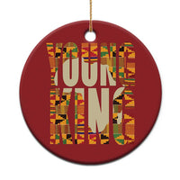 African Kente Christmas Ornament Young King for Boys Men - Wonder Print Shop