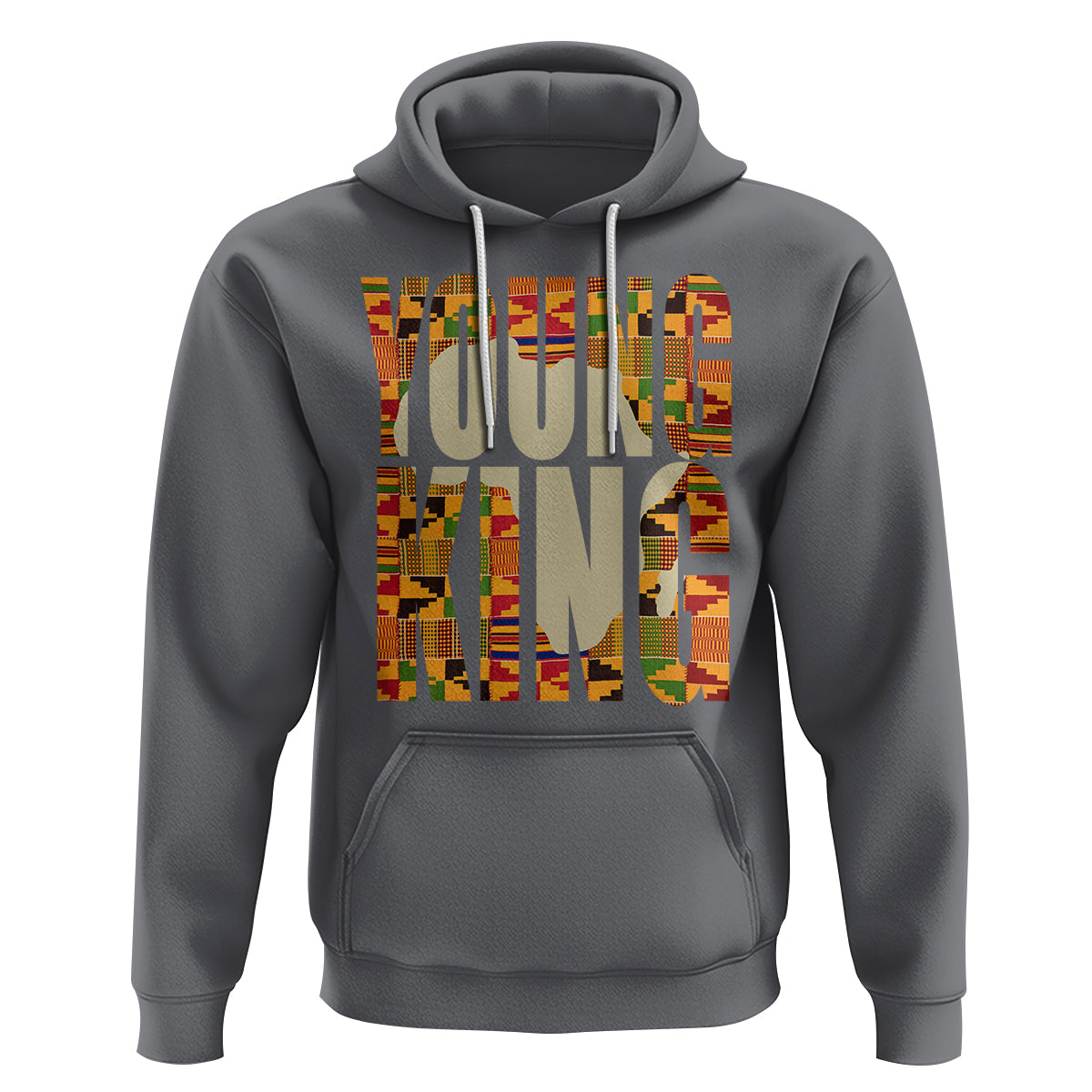 African Kente Hoodie Young King for Boys Men - Wonder Print Shop