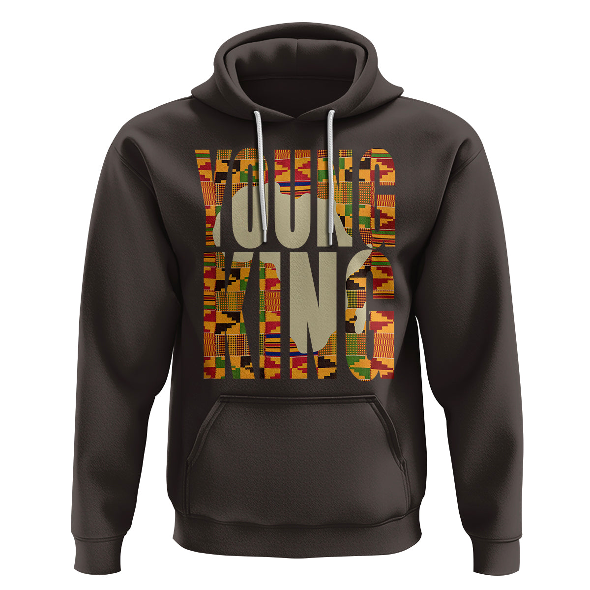 African Kente Hoodie Young King for Boys Men - Wonder Print Shop