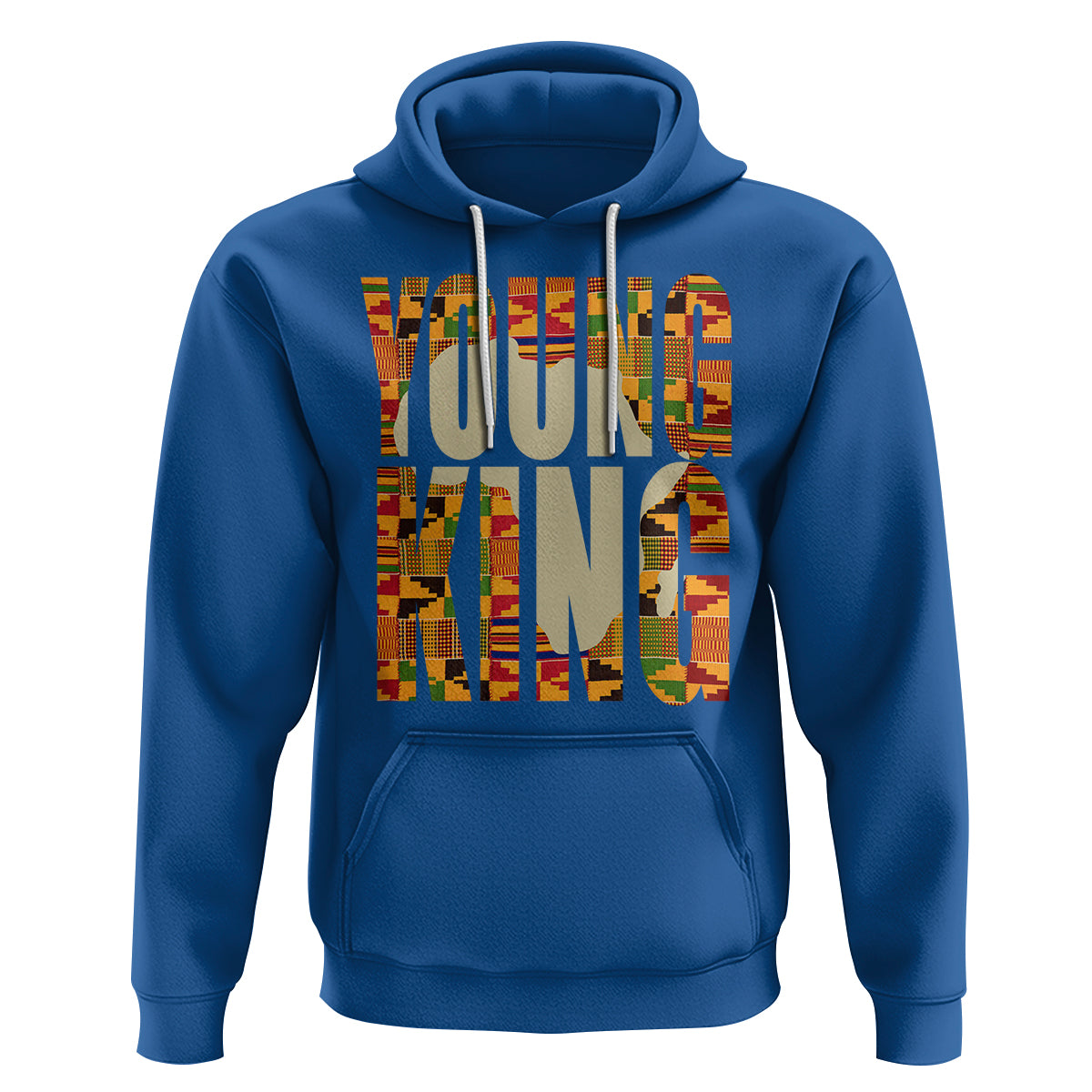 African Kente Hoodie Young King for Boys Men - Wonder Print Shop