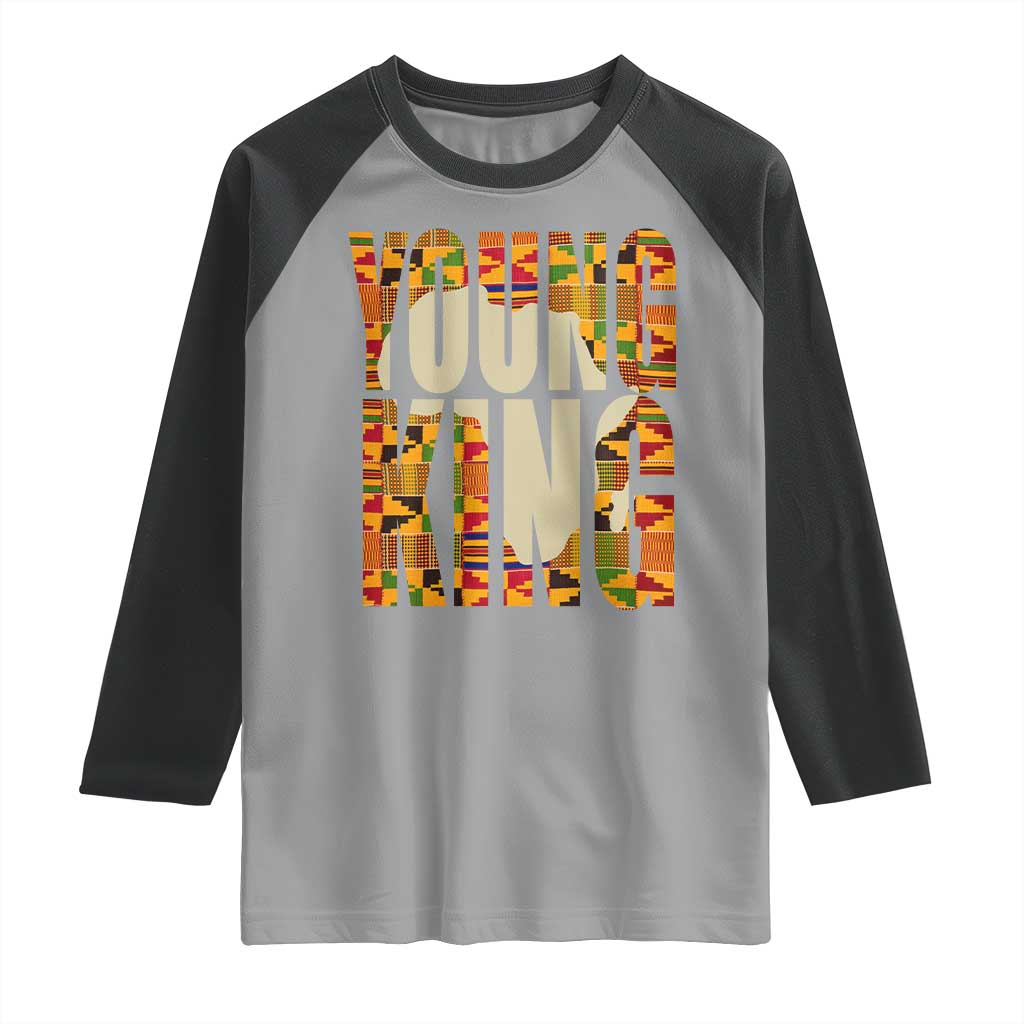 African Kente Young King Raglan Shirt