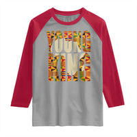 African Kente Young King Raglan Shirt