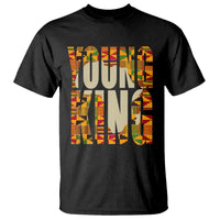 African Kente T Shirt Young King for Boys Men - Wonder Print Shop