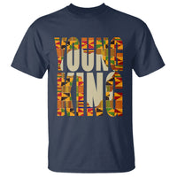 African Kente T Shirt Young King for Boys Men - Wonder Print Shop