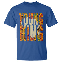 African Kente T Shirt Young King for Boys Men - Wonder Print Shop
