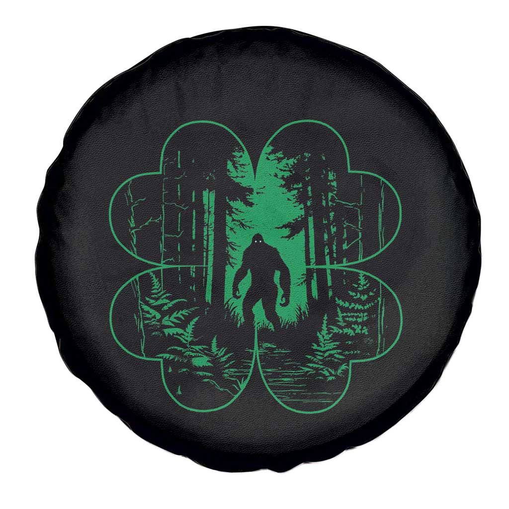 Funny St Patricks Day Bigfoot Spare Tire Cover Sasquatch Shamrock Paddys Irish