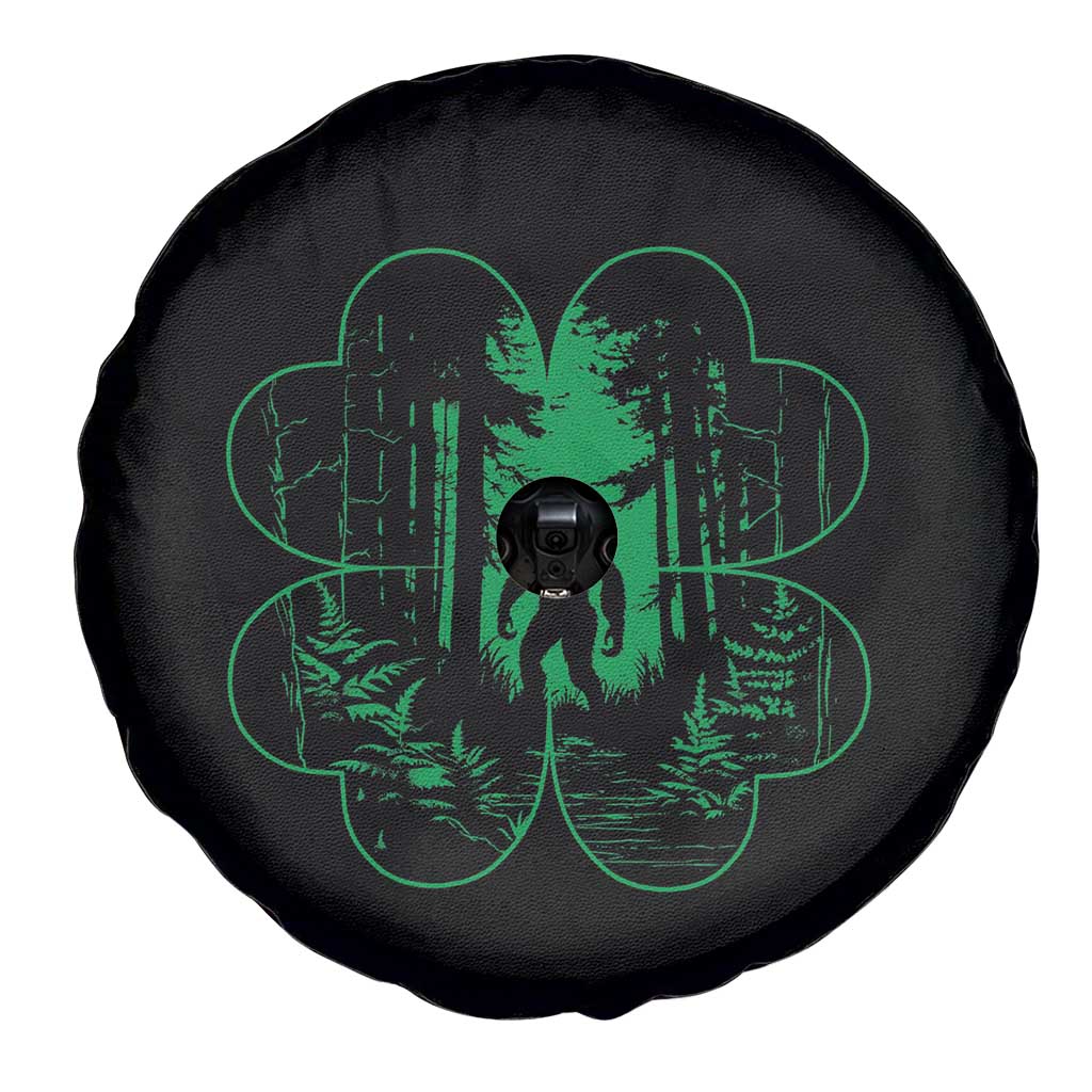 Funny St Patricks Day Bigfoot Spare Tire Cover Sasquatch Shamrock Paddys Irish