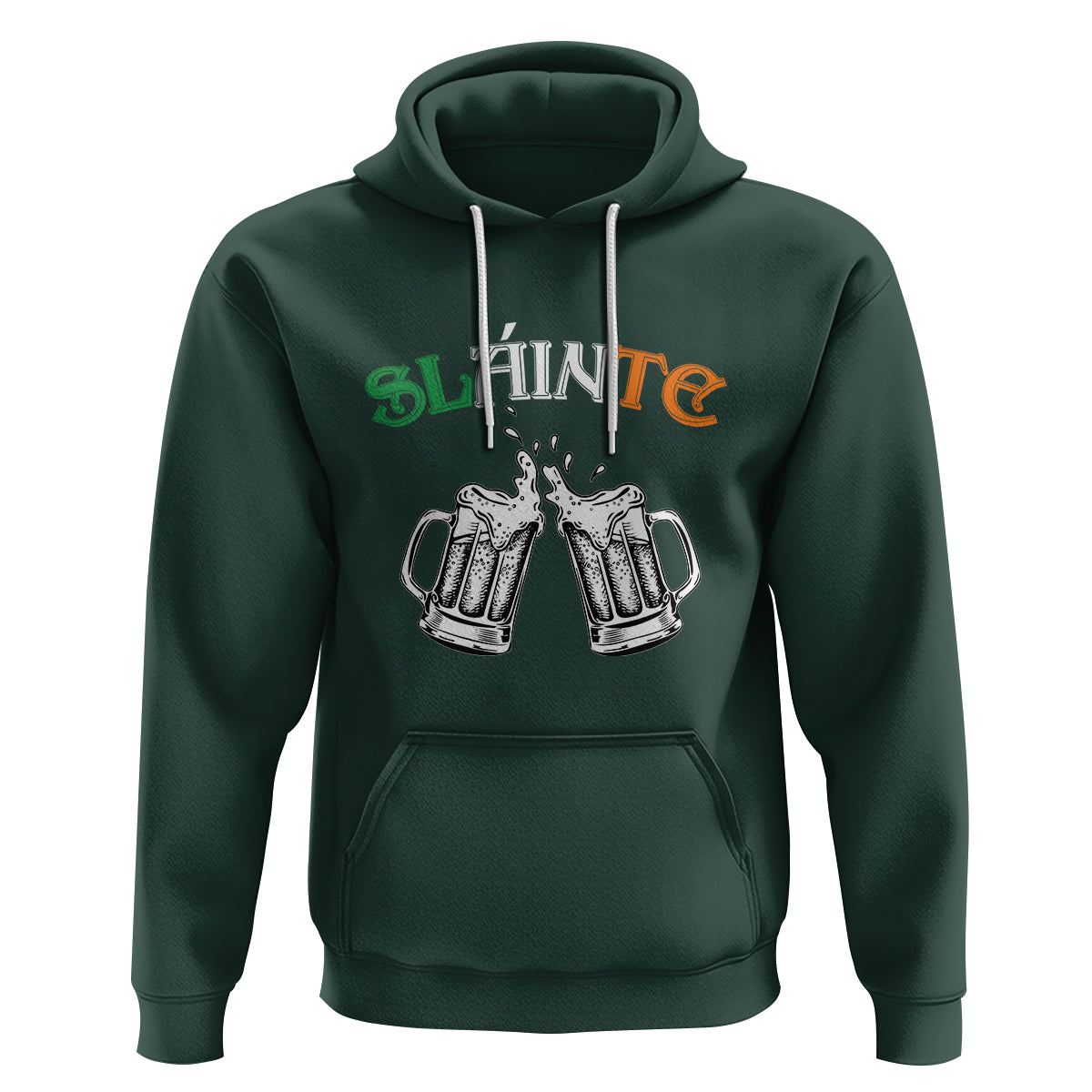 Funny St. Patricks Day Drinking Hoodie Slainte Irish Cheers - Wonder Print Shop