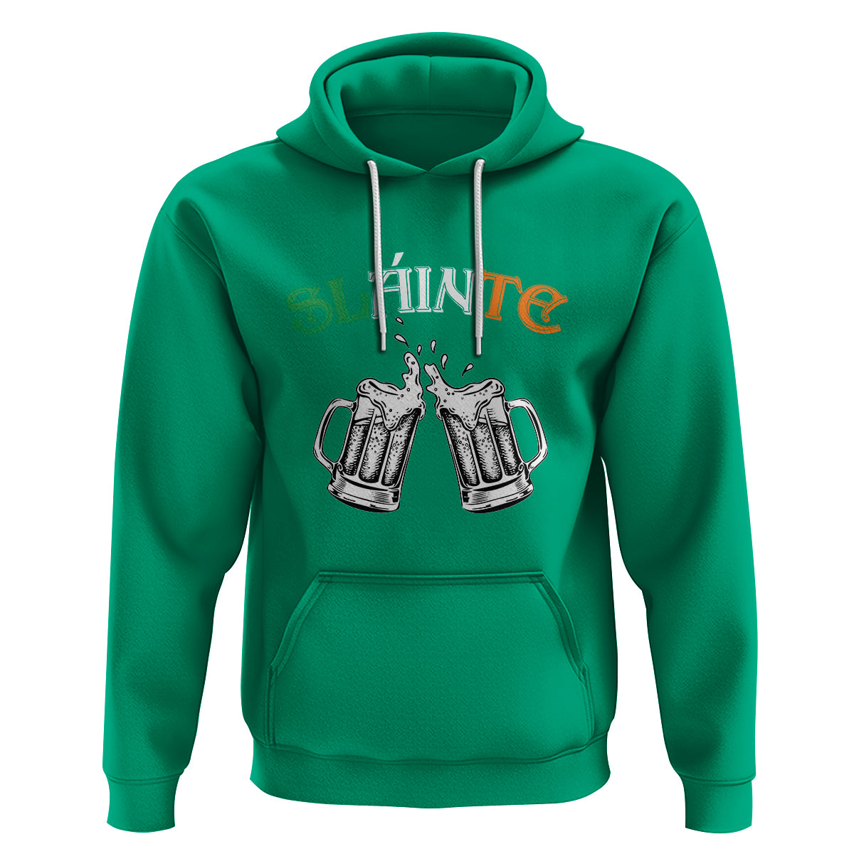 Funny St. Patricks Day Drinking Hoodie Slainte Irish Cheers - Wonder Print Shop