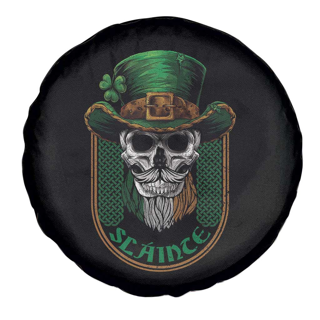 Irish Skull Spare Tire Cover Slainte Cheers Funny St. Patricks Day Drinking Lover