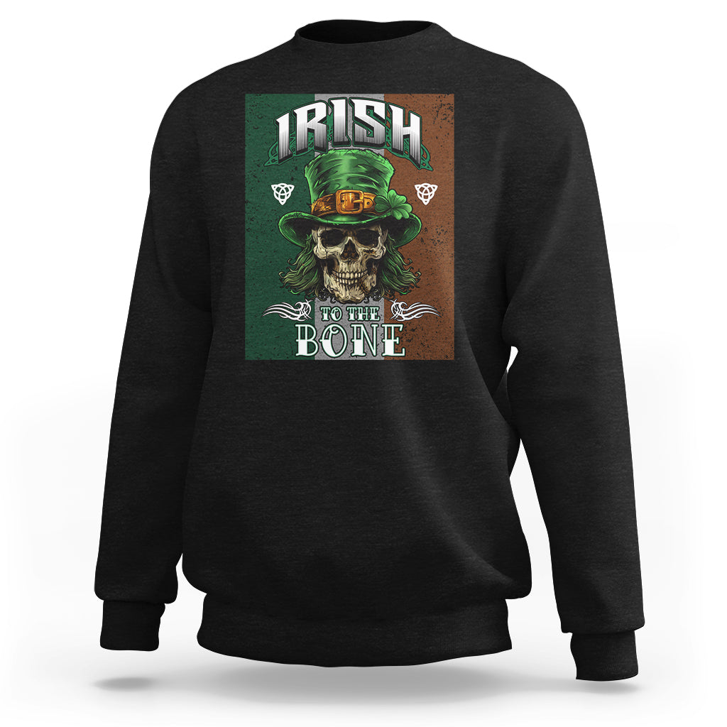 Irish Skull Sweatshirt Irish To The Born - Wonder Print Shop