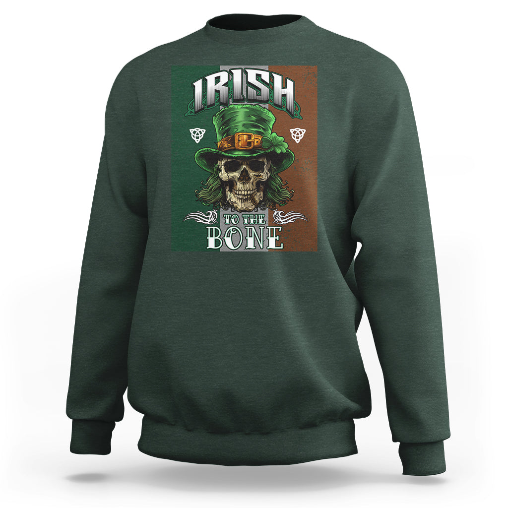 Irish Skull Sweatshirt Irish To The Born - Wonder Print Shop