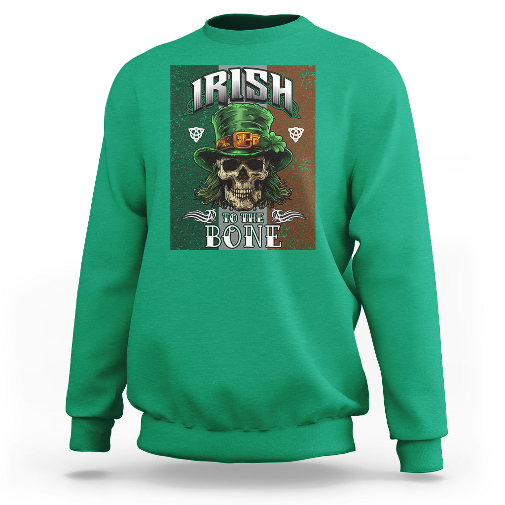 Irish Skull Sweatshirt Irish To The Born - Wonder Print Shop