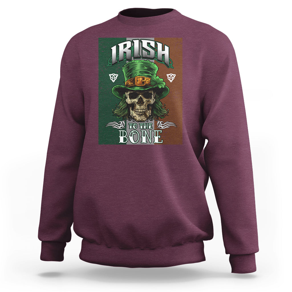 Irish Skull Sweatshirt Irish To The Born - Wonder Print Shop