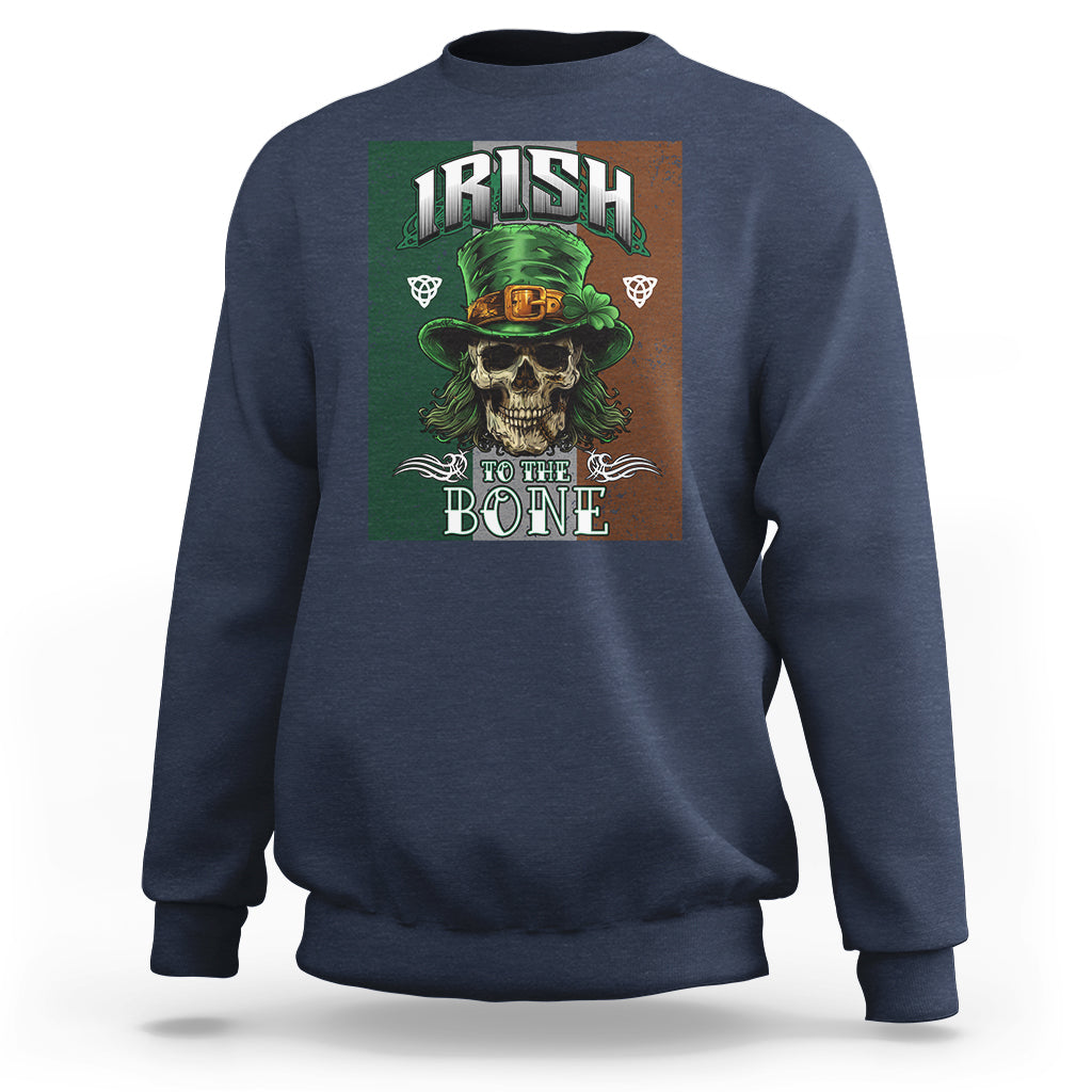 Irish Skull Sweatshirt Irish To The Born - Wonder Print Shop