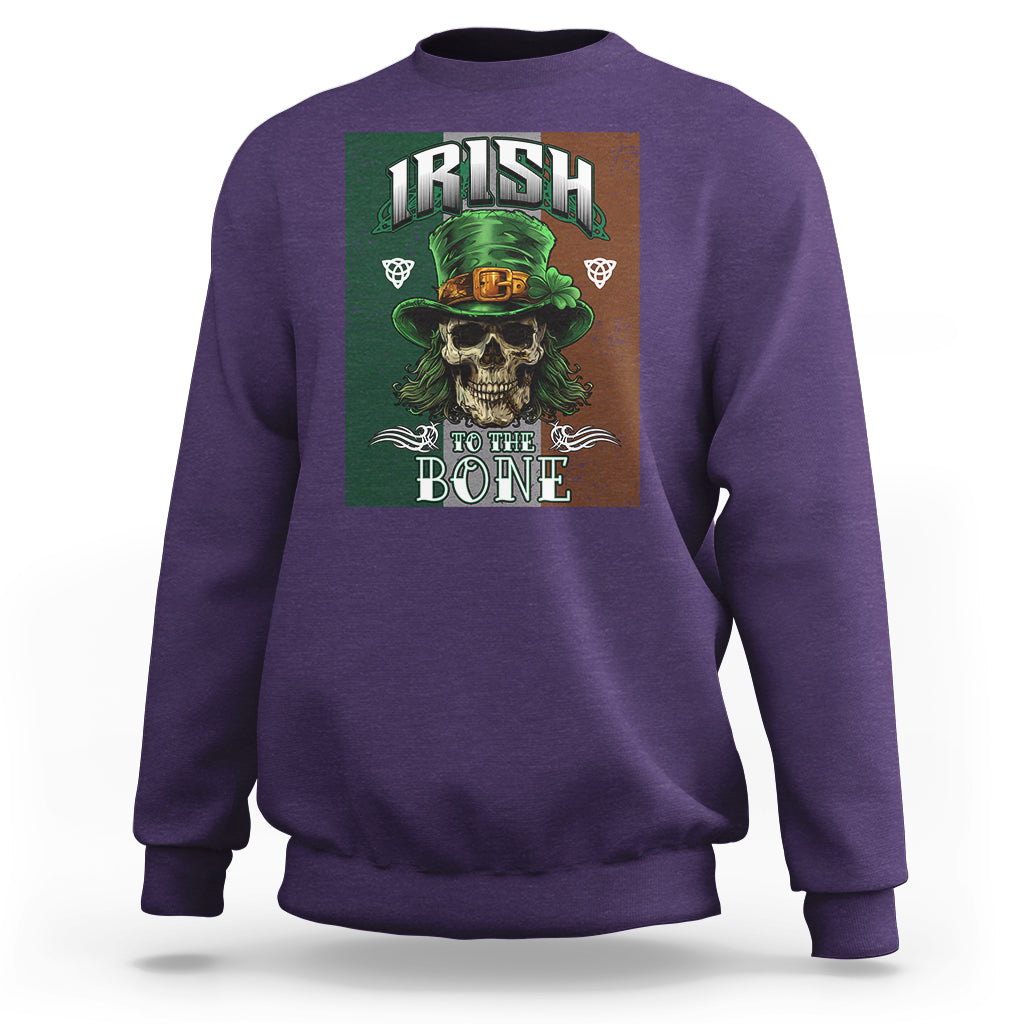 Irish Skull Sweatshirt Irish To The Born - Wonder Print Shop
